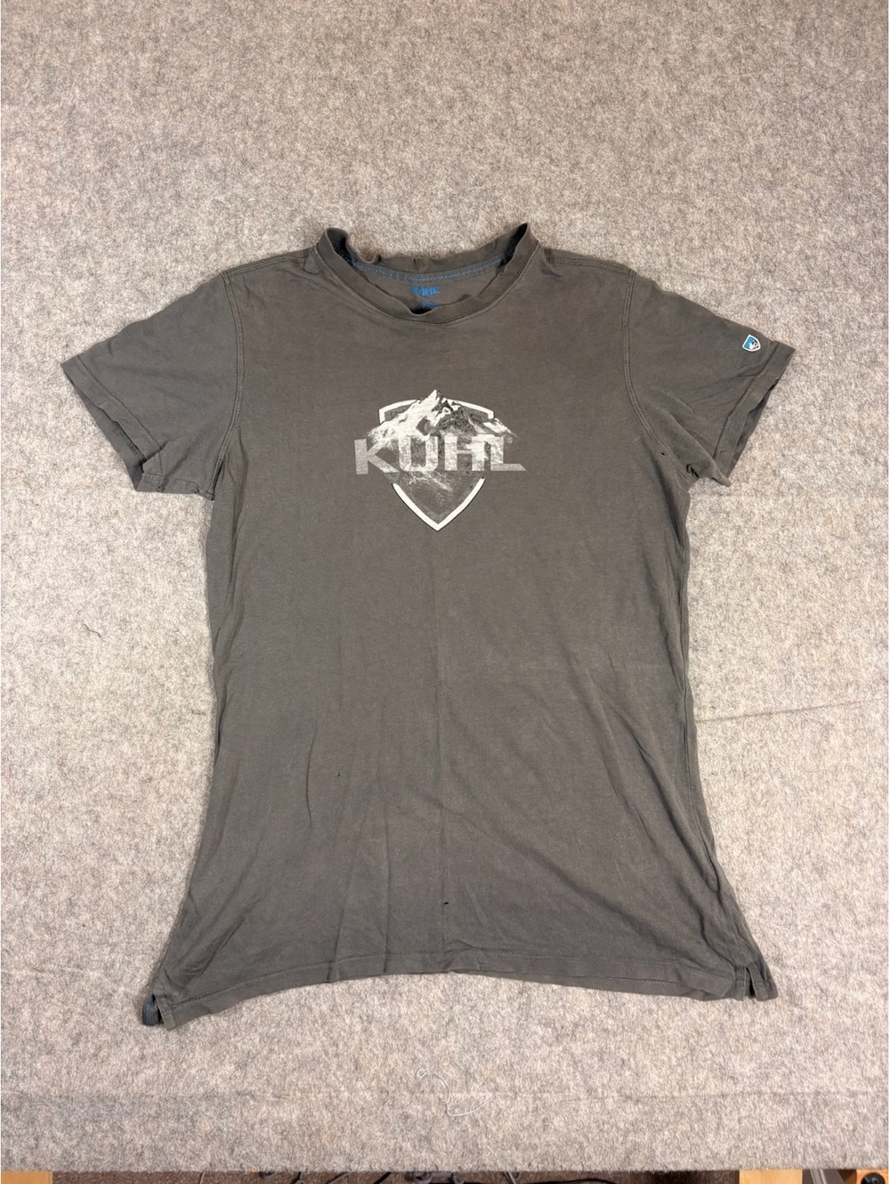 KUHL gray graphic t-shirt mens size small
